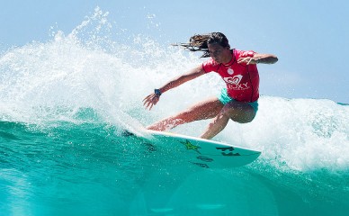 <h4>Courtney Conlogue - </h4> 2015 could be the year a WSL World Title finally returns to California, and it&#039;s Courtney Conlogue that&#039;s doing all the heavy lifting. A girl on fire, this year she&#039;s already won events in Rio and Western Australia, and stands less than a thousand points behind snatching the gold leader jersey from Carissa Moore. Going into the U.S. Open in Huntington Beach, &quot;her backyard&quot;, she&#039;s carrying a ton of momentum and positive energy, as well as the support of her hometown crowd. She&#039;s healthy and fit, her support crew is tuned into her every need, and she&#039;s getting some great boards from her longtime shaper Tim Stamps. With a will to win as strong as any woman on tour, Conlogue is a threat ever time she paddles out.