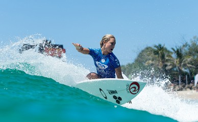 <h4>Nikki Van Dijk - </h4> In a cruel turn of events, most surf fans first got to know Nikki Van Dijk at the 2014 Rip Curl Pro Bells Beach when she got smashed in the face by her board during an early-morning free surf then suplexed the inside reef during her heat with Carissa Moore. Lucky things have been on the up and up since then. Most recently she&#039;s coming off of a win at the Los Cabos Open, where she defeated a red hot Silvana Lima in the final. Hailing from Philip Island, Australia, Van Dijk is the 2012 WSL World Junior Champion and qualified for the big leagues in time for the start of the 2014 season. Tough as nails and getting more seasoned with every passing event, more and more the young Aussie is proving to be quite a dangerous competitor.