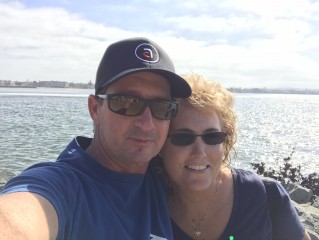My wife and me